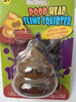 Poop Head Slime Squirter, Special Poop Slime Formula Included New Factory sealed
