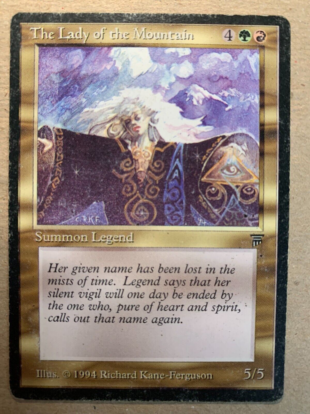 MTG 1x The Lady of the Mountain LEGENDS OLD SCHOOL Magic the MTG 1x The Lady of the Mountain LEGENDS OLD SCHOOL Magic the