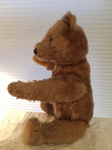 ANTIQUES PRE-1940 STEIFF FULLY JOINTED 13”  MOHAIR TEDDY BEAR, EXCELSIOR, EX CON