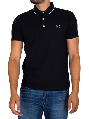 

Мужская рубашка-поло с логотипом Armani Exchange, синяя, Синий, 8NZF70-Z8M9Z-1510