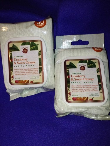 BOLERO Beverly Hills Facial Wipes Cranberry & Sweet Orange lot of 2