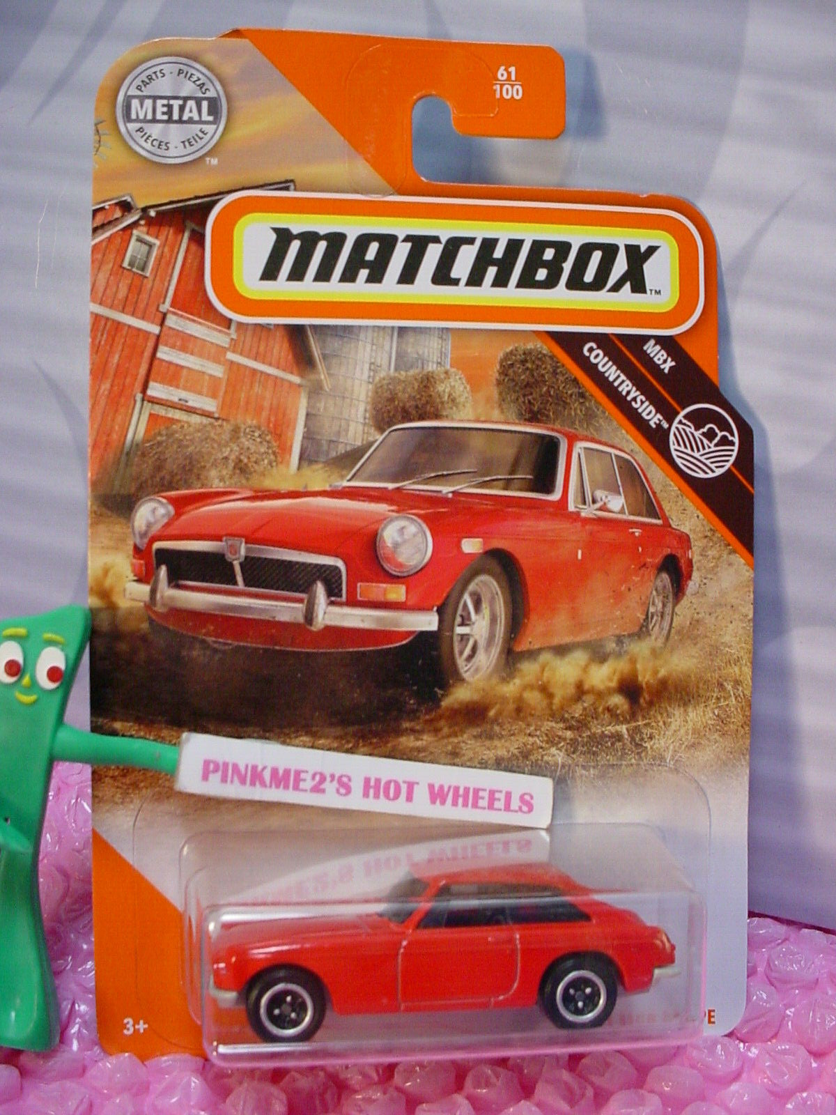 2020 Matchbox 1971 MGB GT COUPE #61☆red/gray ☆ MBX
