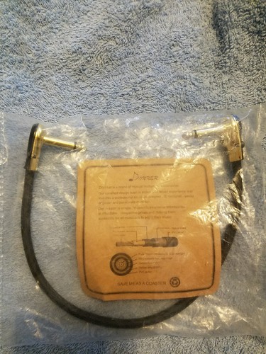 Donner Guitar Patch Cables Right Angle30cm 1/4 Instrument Cable
