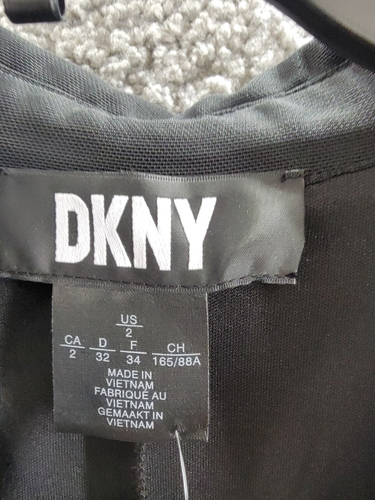 DKNY Collared Mesh-Sleeve Button-Up Shirtdress Women's 2 Black Button/Zip L/S - Picture 9 of 17