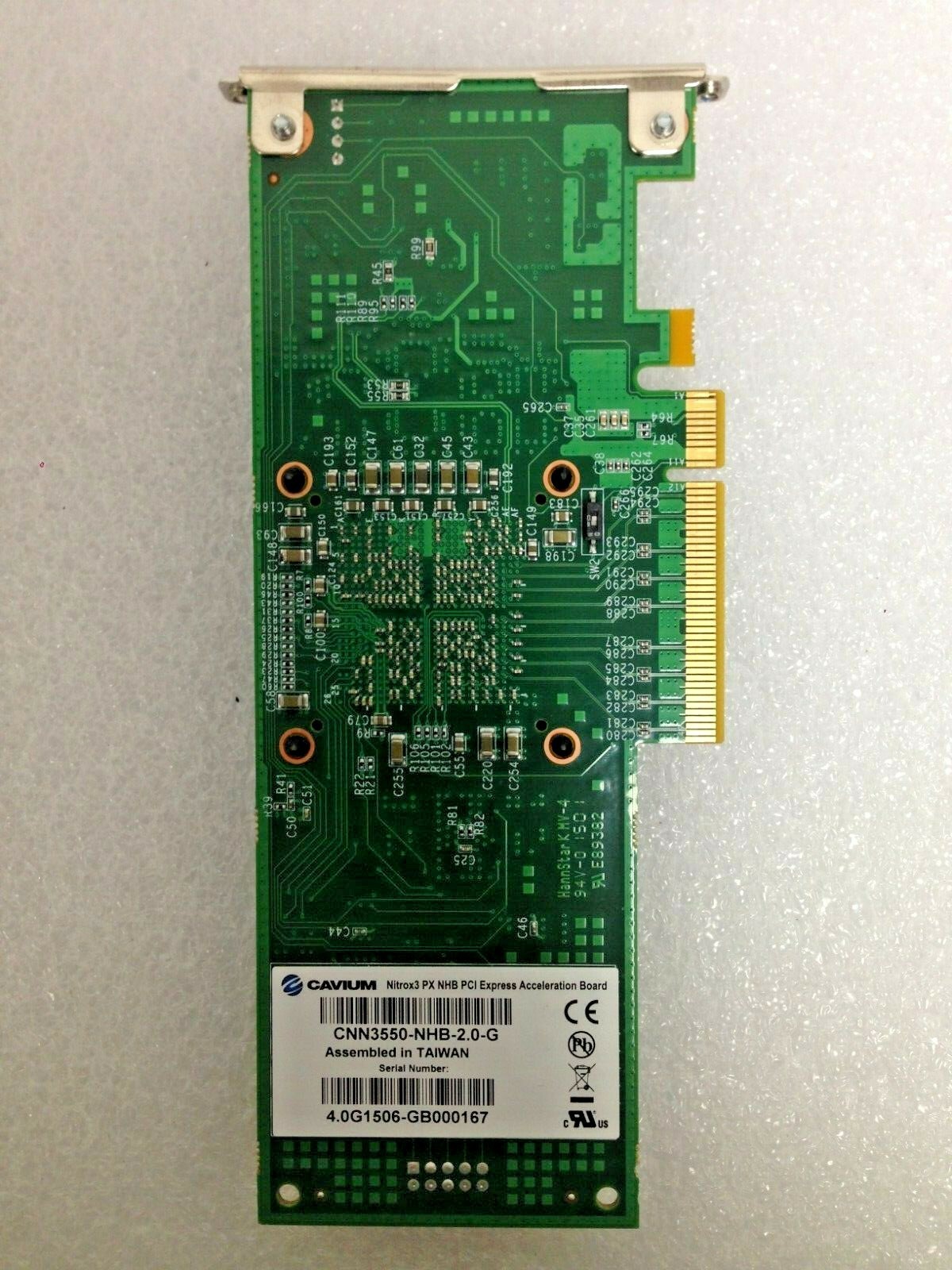 CNN3550-NHB-2.0-G | Cavium Nitrox3 PX NHB PCI-e Acceleration Board