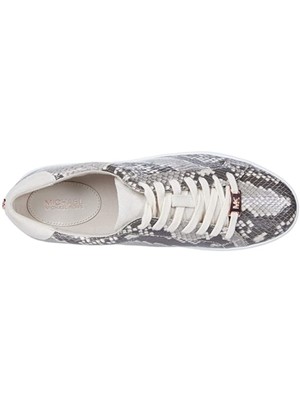 

MICHAEL KORS Женские Бежевые Кожаные Спортивные Кроссовки На Платформе Змеи Ирвинга 6,5 М, Бежевый, 43S0IRFS1E