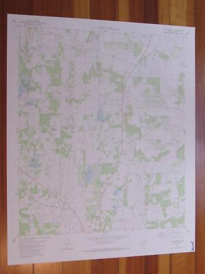 Lake Merritt Texas 1980 Original Vintage USGS Topo Map