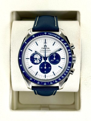 NEW 2024 Omega Speedmaster 42mm 310.32.42.50.02.001 ''Silver Snoopy Award'' Blue S