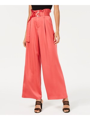 

Женские коралловые широкие брюки BAR III с поясом для вечеринок, Коралл, 100054149