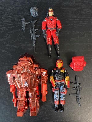 Gi Joe Black Major Snake Armor, Viper, And LadyJayeToys Red Shadow Baroness