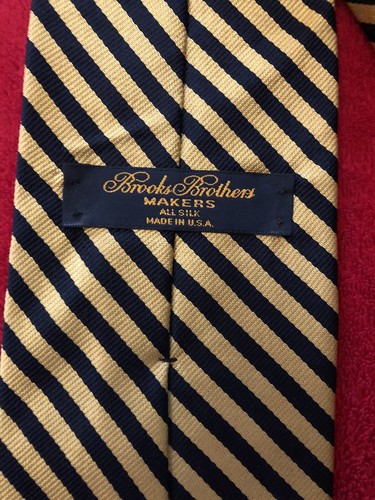 Brooks Brothers MAKERS USA製 TIE Brooks Brothers Makers Tie Suspended Sheep Logo Stripes Blue