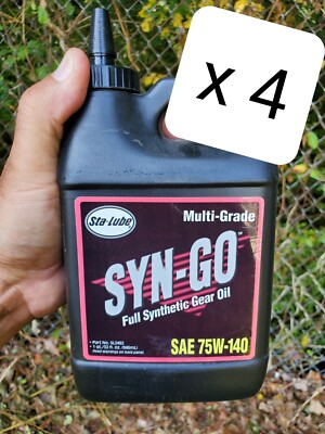 4 Qts Sta-Lube SYN'GO CRC SL2495  SAE75W140 32 FL.OZ x 4 Units ***Lot of 4***