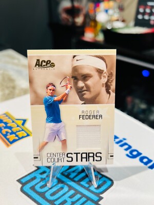 ROGER FEDERER ''CENTER COURT STARS JERSEY CARD CC-18'' ACE GRAND SLAM 2006 RARE!