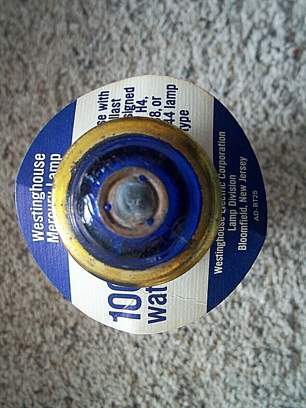 ( 4 ) NOS Vintage Westinghouse Mercury Lamp Bulb 100 watt H38JA