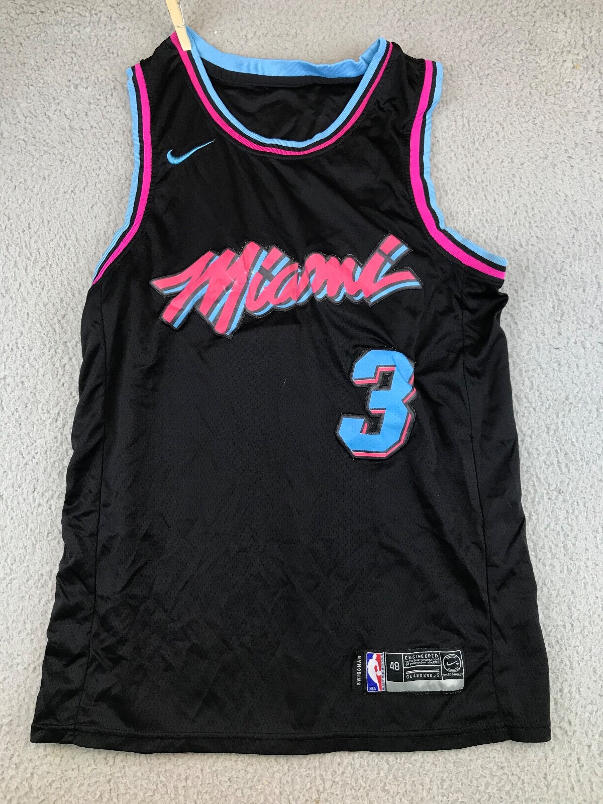 90s ヴィンテージ USA マイアミ ヒート3 スミス NBA ジャージ サイズ 36 USA。マイアミ ヒート ヴィンテージ 90 年代 #3