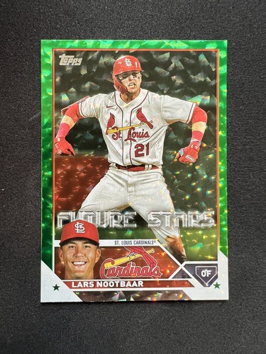 2023 Topps #455 Lars Nootbaar Future Stars Green Foil /499
