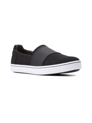 

Женские кроссовки-слипоны с круглым носком CLARKS Black Collection Pawley Wes, 10 м, Черный, 26152936