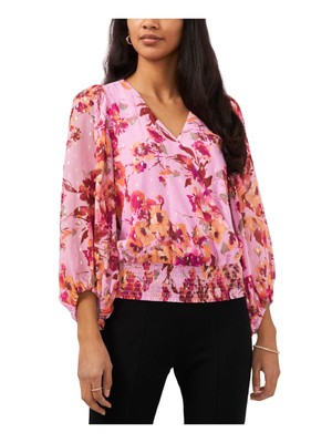 

Женский розовый топ MSK на кнопке с объемными рукавами Petites