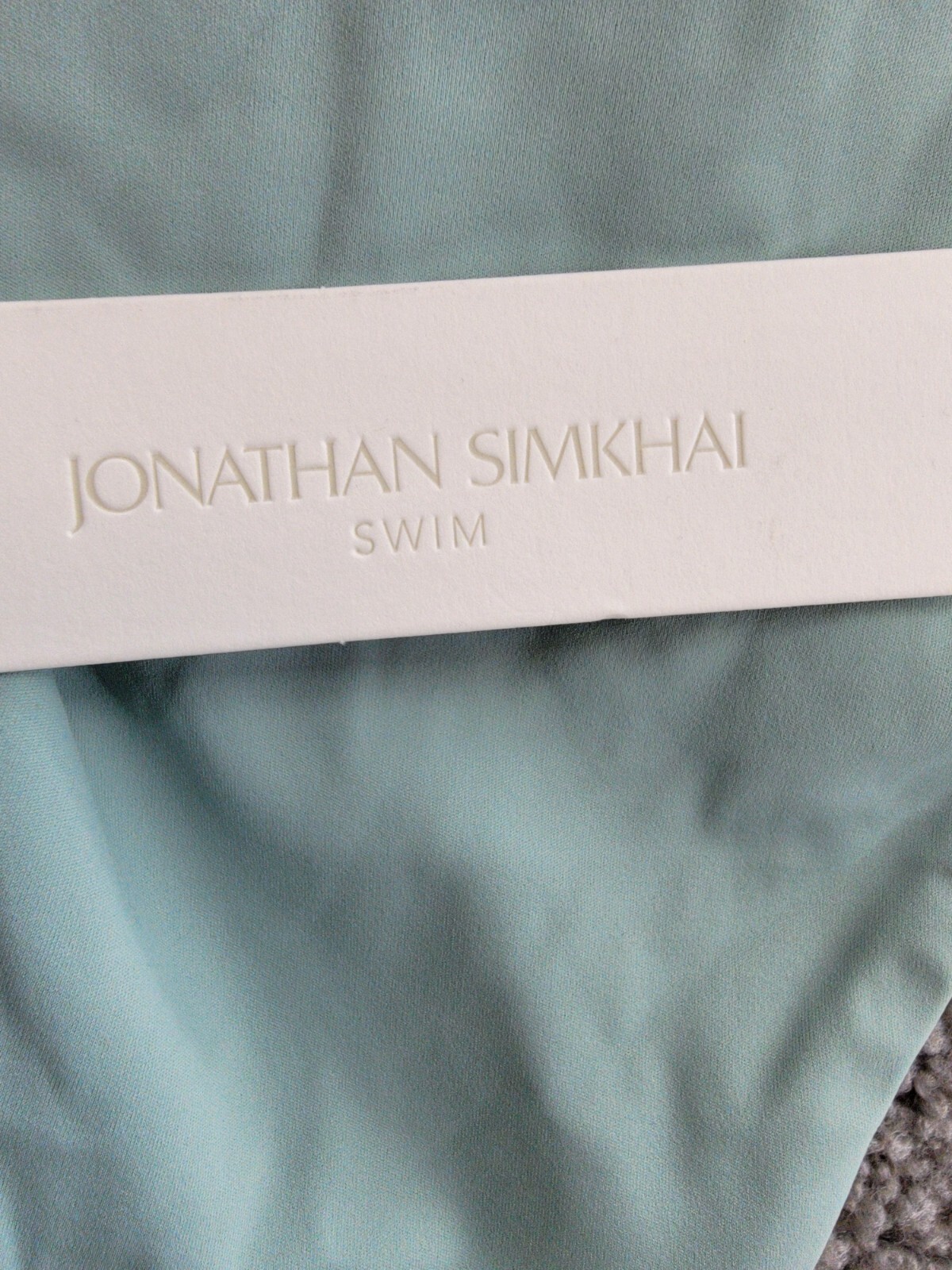 Jonathan Simkhai Zola Bikini Bottoms Women's XS Surf Solid Elastic Waist Pull On - Picture 15 of 16