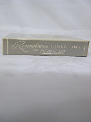 Vintage Redi-Slip Garrelts 815 State Quincy Playing Cards