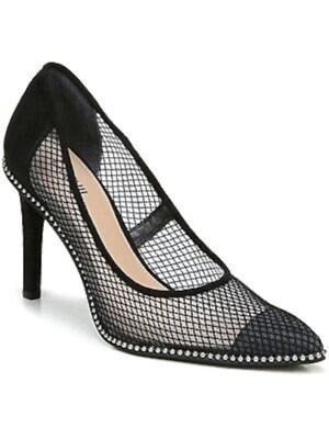 

Черные женские туфли-лодочки без шнуровки BINSA на шпильке с шариковой цепочкой и носком BAR III, размер 6 м, Черный, 10011070200