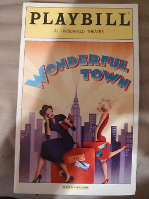 Playbill Wonderful Town Al Hirschfeld Theatre November 2003 Donna Murphy