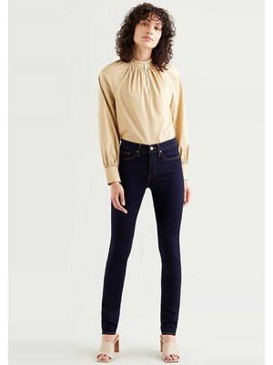 

Женские джинсы-скинни LEVIS темно-синего цвета с карманами и молнией, моделирующие джинсы-скинни, Navy, 1962600010