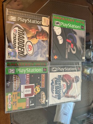 Sony Playstation PS1 lot of 4 NEW SEALED video games Gran Tur, Madden, PGA Namco