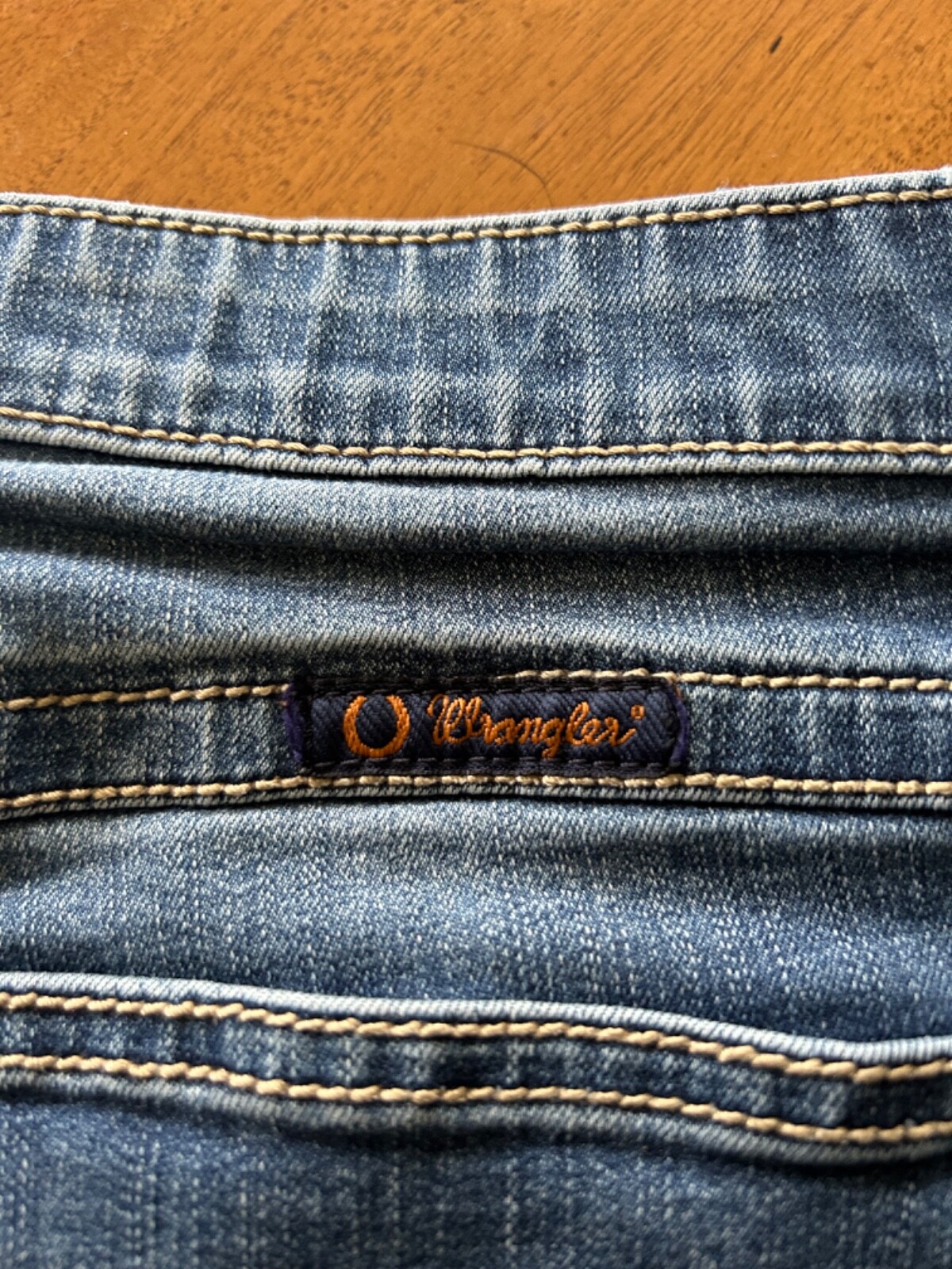 Junior Wrangler Qbaby No Gap Waistband Jeans Size Tag Hard To Read 32x30