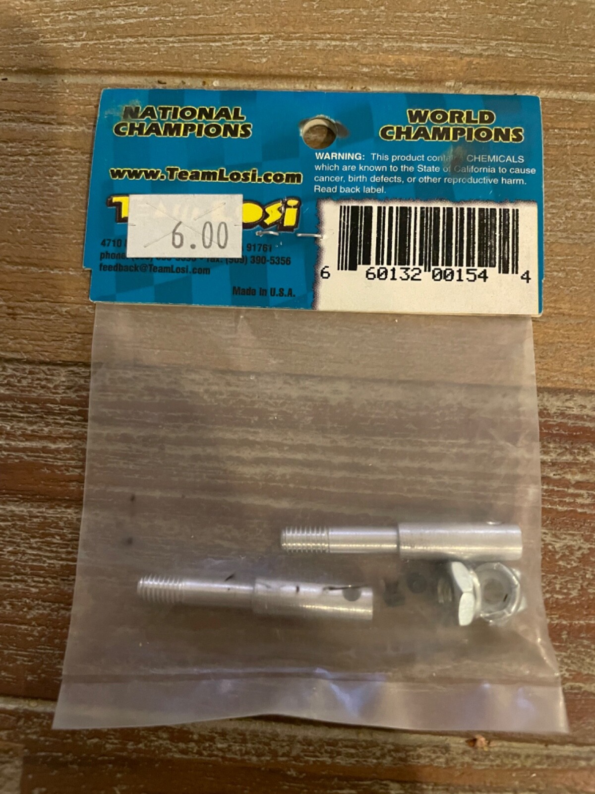 Team Losi Front Axles and Lock Nuts xxt 2wd Truck Vintage Rc A-1136