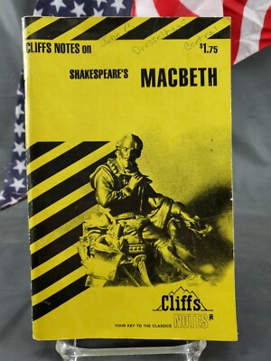Cliffs Notes On Shakespeare's Macbeth FREE SHIPPING!!!
