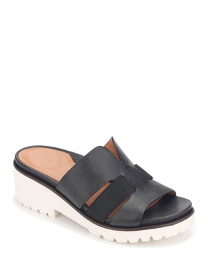 GENTLE SOULS KENNETH COLE/ женские черные открытые босоножки Anja с зазубринами; размеры 6,5 М