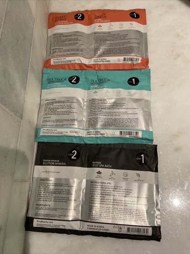 Set of Six (6) Avry Beauty Gel-Ohh! Jelly Home Pedicure Spa Bath/Foot Soak