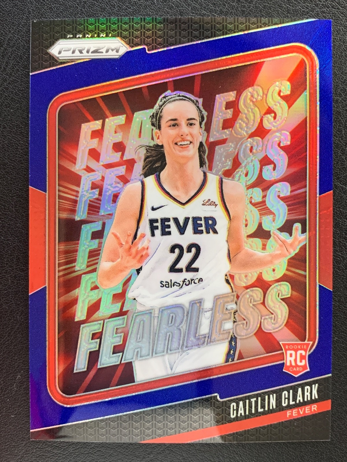 2024 Panini Prizm WNBA Fearless  Blue #10 Caitlin Clark /49 RC Rookie