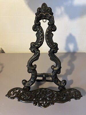Royal Brand Ornate Floral Cast Iron Display Easel