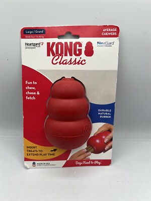 KONG CLASSIC LARGE 30-65 LBS RED DOG CHEW TOY