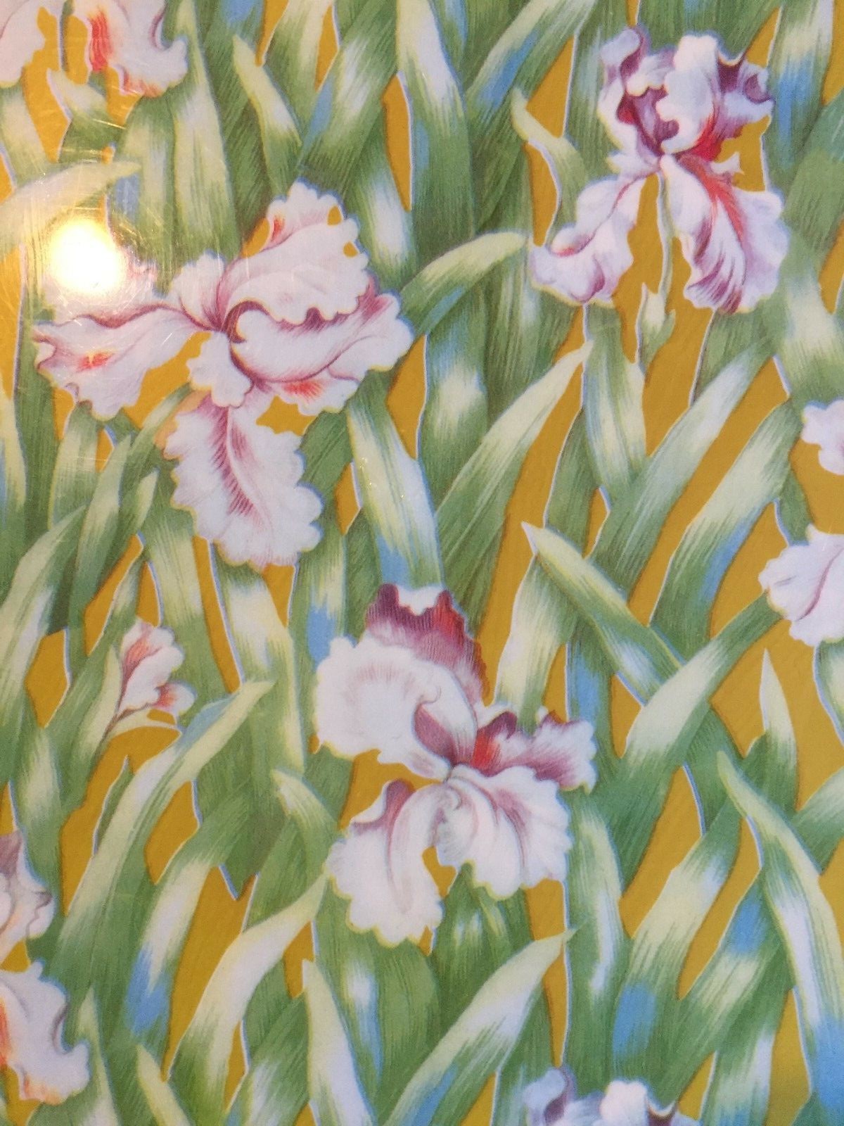 Retangular Serving Trays Set Of Three Iris Floral Spring/ Easter 16.5