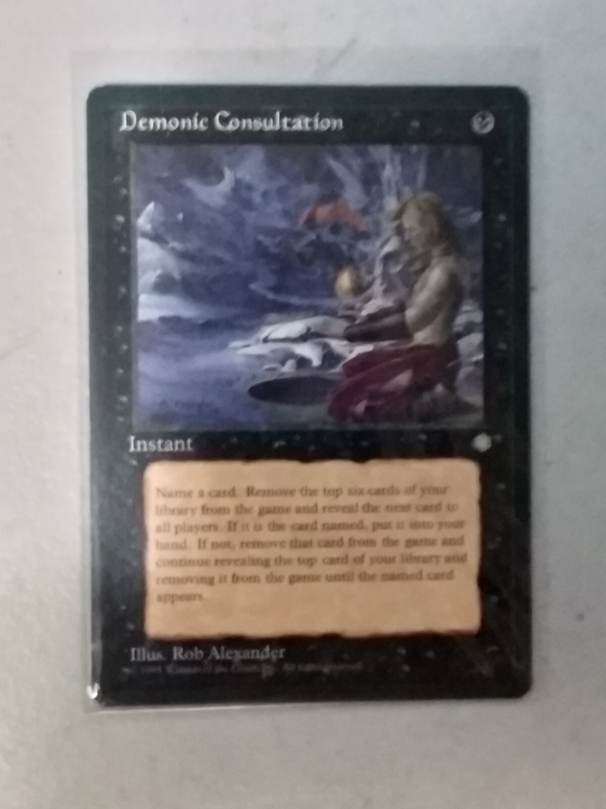 Demonic Consultation NM/M Ice Age Black Uncommon Instant