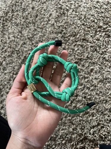 ブレスレット Miu Miu Emerald Green Fabric Bracelet Miu Miu Emerald Green Fabric Bracelet Miu Miu