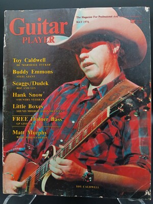 GUITAR PLAYER MAGAZINE MAY 76 Toy Caldwell Boz Les Dudek Matt Murphy Snow Emmons
