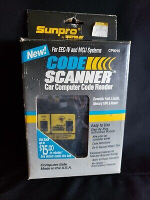 Sunpro Actron III Code Scanner CP9015 Car Code Reader Ford Lincoln Mercury 81-95