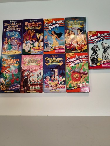 制服 Disney Sing Along Songs Vhsビデオテープ10本セット アニメ