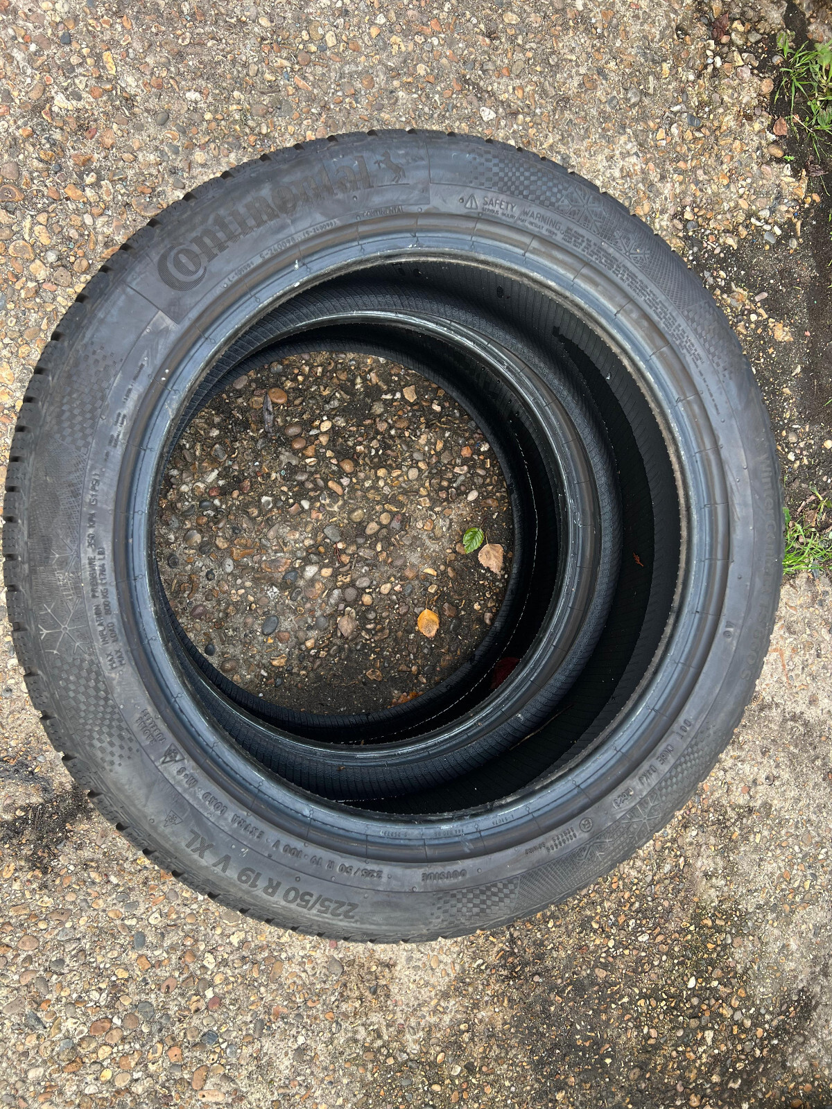 225 50 19 Continental, Winter, M+S XL AO, 100V, x2 A Pair 7.5mm (F1_tyres) L3309