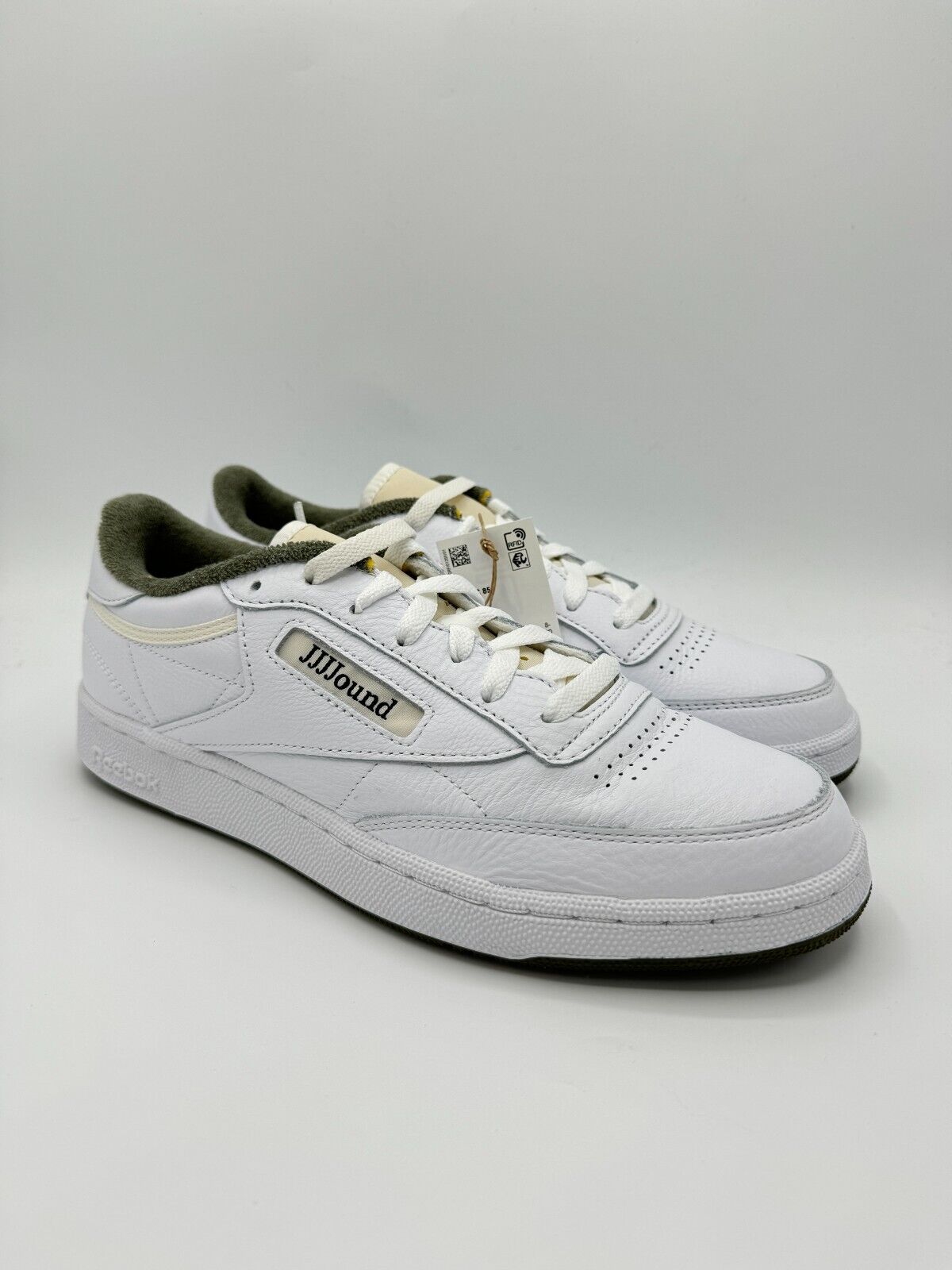 Size 9.5 - JJJJound x Reebok Club C 85 White Olive | eBay Size 9.5 - JJJJound x Reebok Club C 85 White Olive | eBay