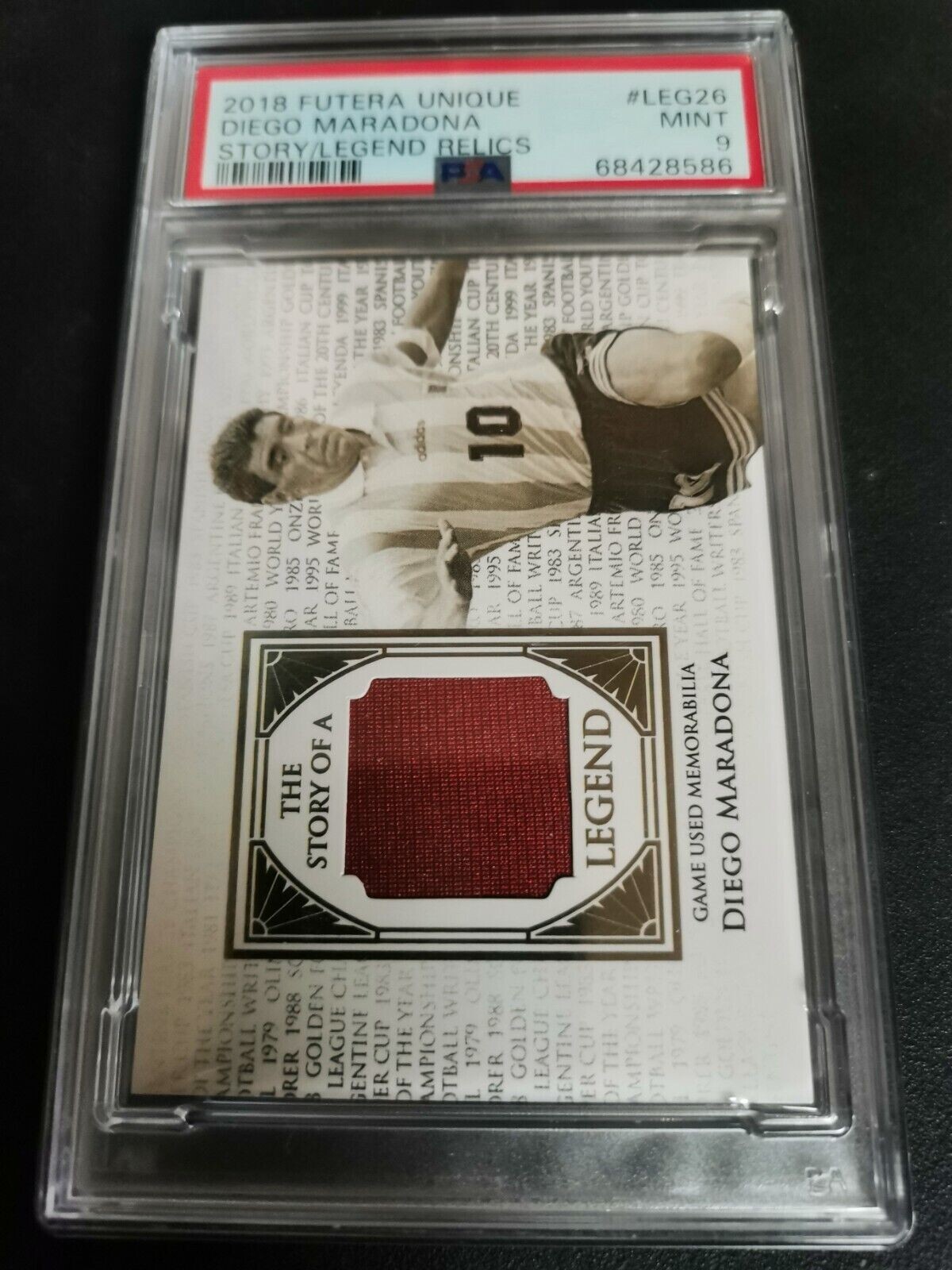 2018 FUTERA DIEGO MARADONA 13/39 STORY LEGENDS PSA 9 MINT | eBay