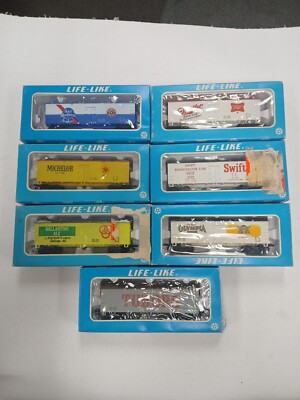 HO Beer Cars 7 Assorted PABST BALLANTINE MILLER