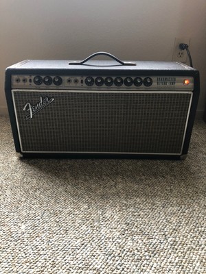 Black Footswitch 1 button RCA Fender Bandmaster Tremolux Showman Vibro Champ Rev