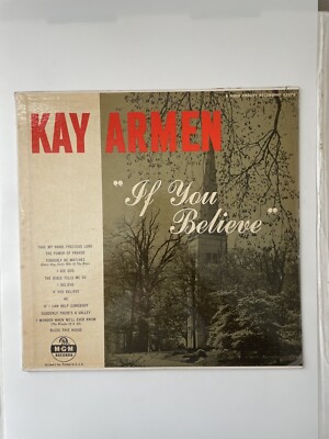 BOXDG54 Kay Armen - If You Believe MGM Records E 3276 1955 US LP Vinyl U