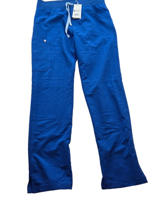 NWT FIGS Women s Kade Cargo Scrub Drawstring Pants Royal Blue Size Small Tall