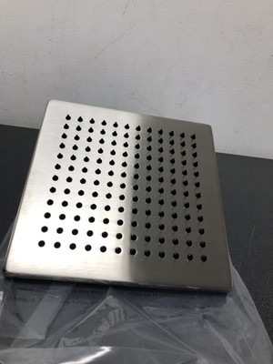 Brizo 83341-NK-2.5 Essential 8'' Single Function Square Metal Raincan Shower Head